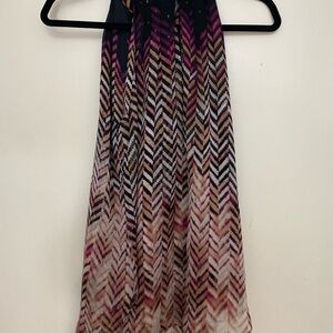 White House Black Market Multicolor Chevron Blouse